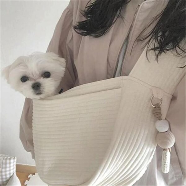 Puppy Kitten Carrier Outdoor Travel Handbag Dog Carriers For Small Dogs, Puppy Dog Carrier For Small Dogs With Multiple Pockets, Breathable Mesh And Soft Cushion, Small Dog Travel Tote Bag For Hiking - Image 6
