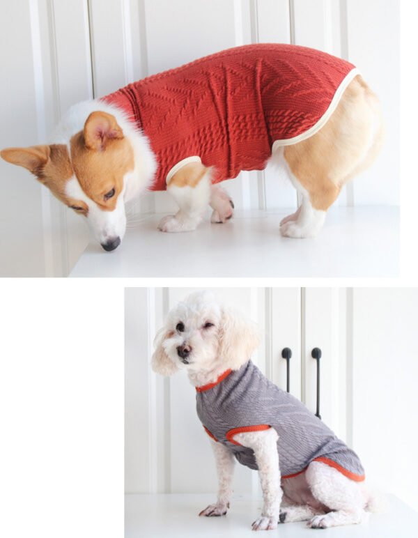 Dog Clothes Vintage Twist Pet Sweater - Image 2