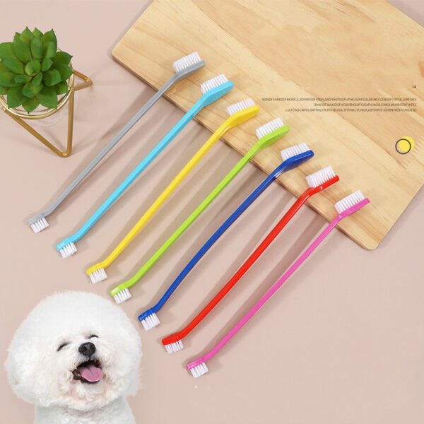 Pet Long Handle Double Head Toothbrush - Image 7