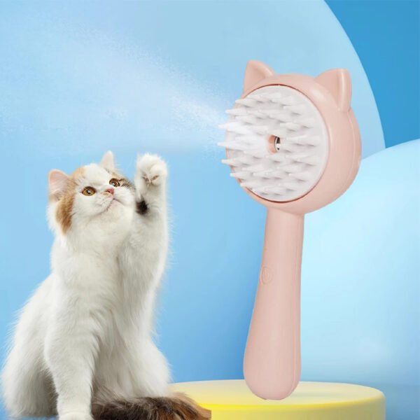 Hair Cleaning Brush With Mist Multifunctional Cat Grooming Brush Rechargeable Self Cleaning Slicker Brush For Pets Dogs & Catsb Pet Products - Image 5