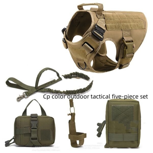 Tactical Dog Harness Pet German Shepherd K9 Training Vest Dog Harness And Leash Set For All Breeds Dogs - Image 9