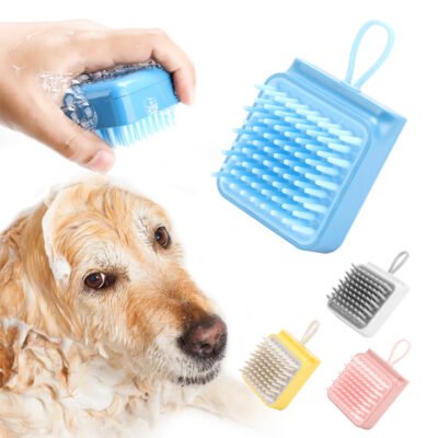 Pet Dog Cat Bath Brush Comb Multifunctional Brush Hair Fur Grooming Massaging Washing