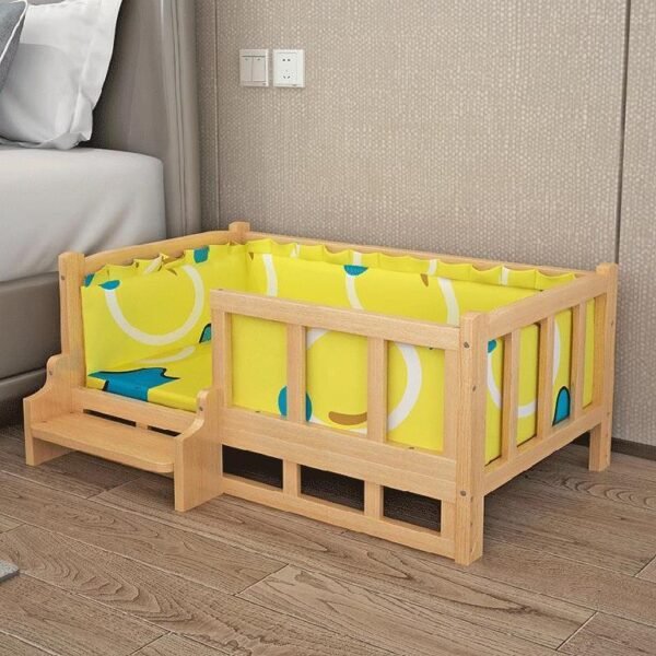 Bed Summer Wooden Bed Pet Dog Bed - Image 4