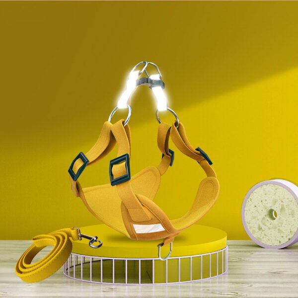 Pet Dog Harness Reflective Dog Leash Vest Type Harness Set - Image 2