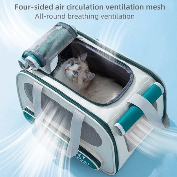 Pet Carrier Bag Soft Sided Collapsible Portable Airline Approved Carrier Soft Sided - Image 3