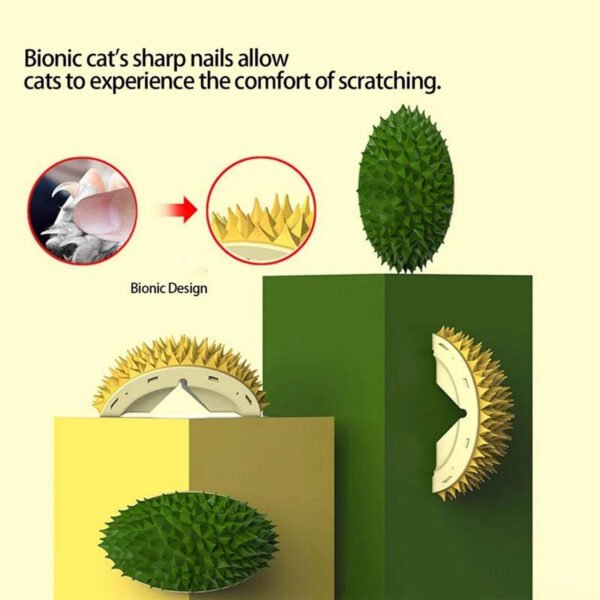 Durian Cat Brush, Dog Cat Self Groomer, Wall Corner Scratcher Massage Combs - Image 6