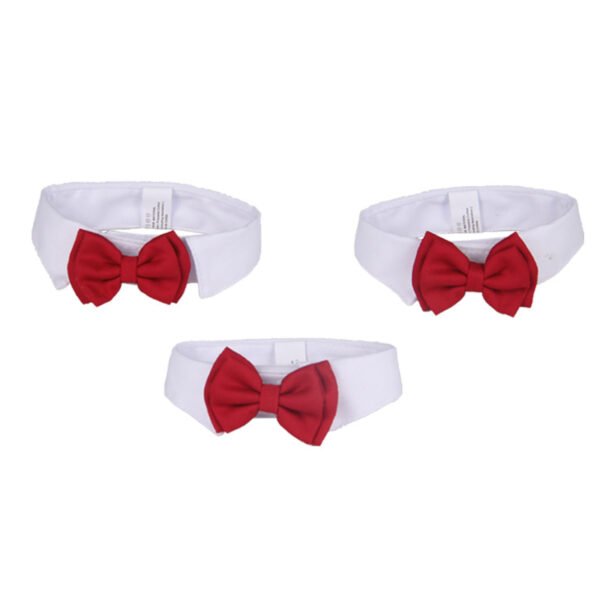 Pet Collar Pet Supplies Red Butterfly Festival Cotton Tie - Image 2