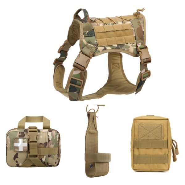 Outdoor Tactical Training Dog Clothes Large Dog Vest Camouflage Pet Vest - Image 8