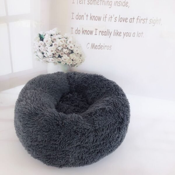 Small Dogs Round Plush Cat Litter Kennel Pet Nest Mat Puppy Beds - Image 7