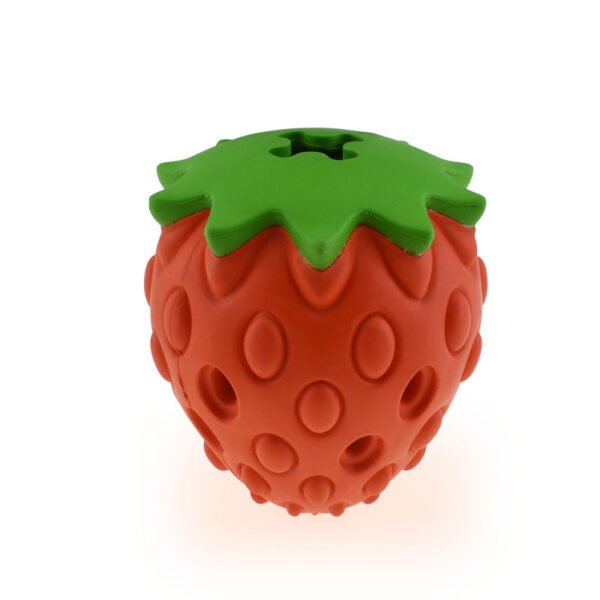 Pet Toy Chew Resistant Strawberry Leak Food Ball Pet Supplies Dog And Cat Toys - Image 4