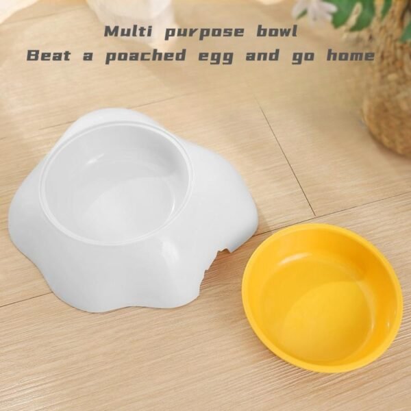 Egg-shaped Pet Bowl Drinking Water Single Bowl Double Bowl Pet Feeding Bowl - Image 3