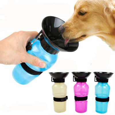 Pet Dog Drinking Water Bottle Sports Squeeze Type Travel Feed Bowl Drinking Water Jug Cup Dispenser