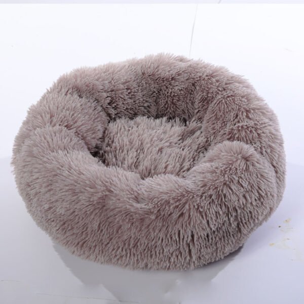 Small Dogs Round Plush Cat Litter Kennel Pet Nest Mat Puppy Beds - Image 9
