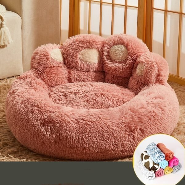 Kennel Warm Medium Large Dog Corgi Golden Retriever Bed Fleece-lined Sofa Mattress - Image 8