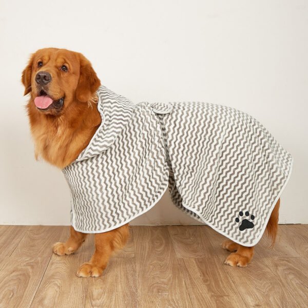 Pet Dogs And Cats Microfiber Bathrobe Towel - Image 8