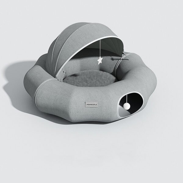 Cat Tunnel Donut Tunnel Crawl Shelter Foldable - Image 6