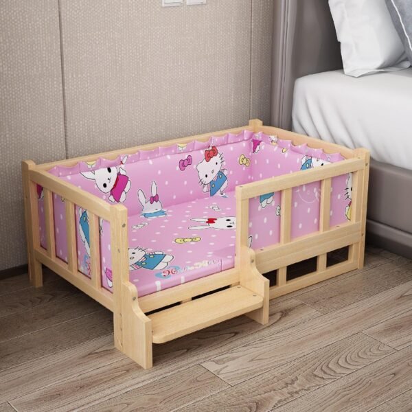 Bed Summer Wooden Bed Pet Dog Bed - Image 6
