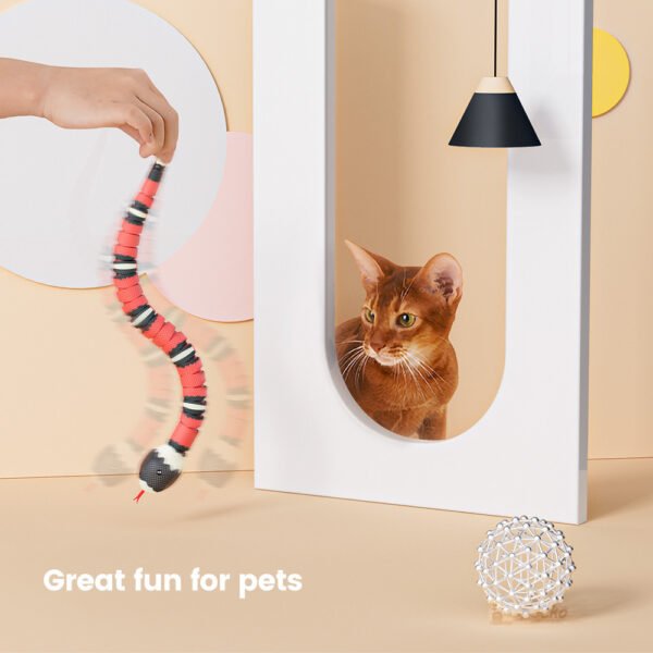 Tricky Interactive Sleeping Electric Induction Snake Toys - Image 3