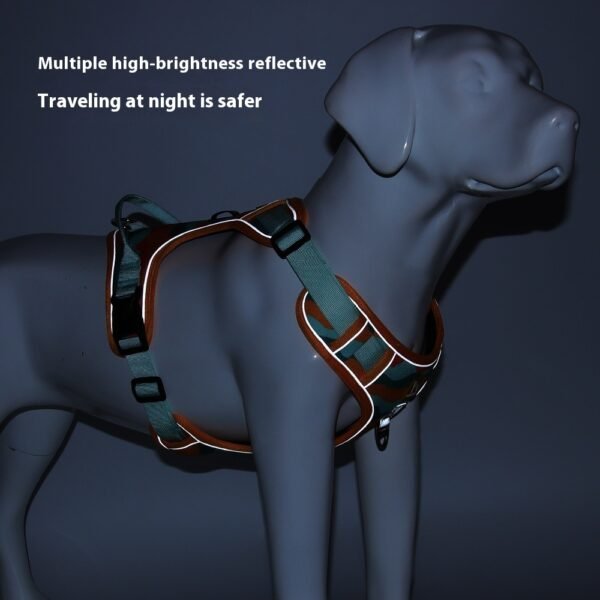 Dog Chest And Back Reflective Commuter Hand Holding Rope - Image 4