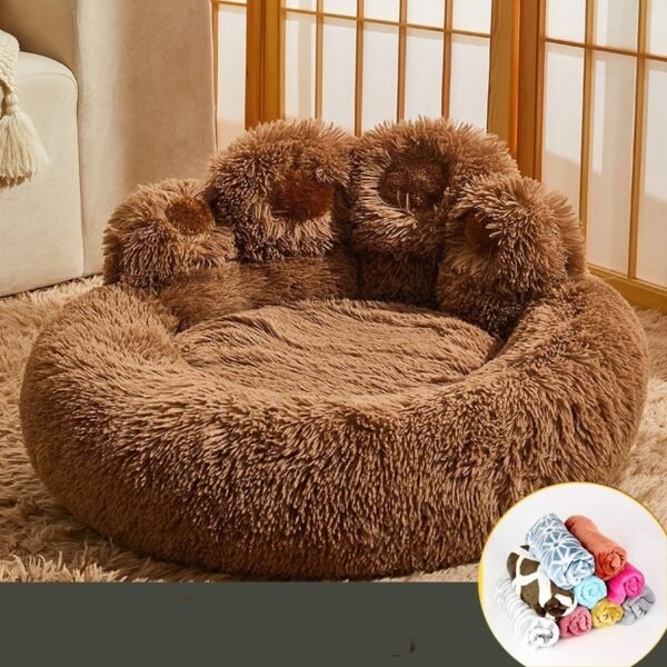 Kennel Warm Medium Large Dog Corgi Golden Retriever Bed Fleece-lined Sofa Mattress - Image 10