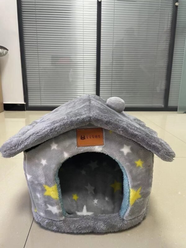 Foldable Dog House Pet Cat Bed Winter Dog Villa Sleep Kennel Removable Nest Warm Enclosed Cave Sofa - Image 10