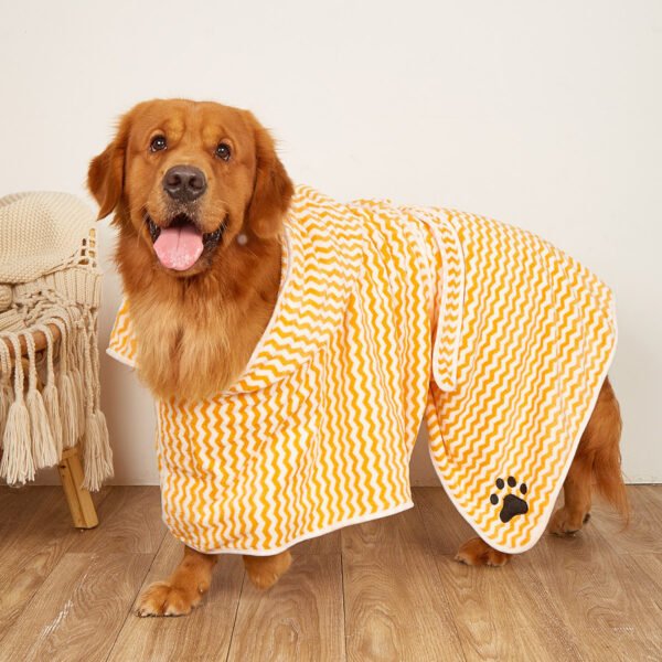 Pet Dogs And Cats Microfiber Bathrobe Towel - Image 2