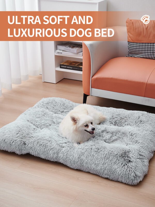 Dog Bed Mats Washable Large Dog Mattress Portable Pet Kennel Long Plush House - Image 9