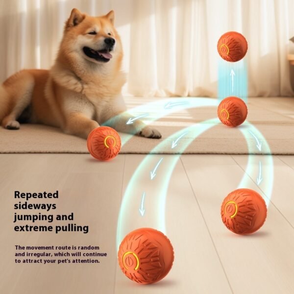 Pets Electric Jumping Ball Automatic Dog-teasing Luminous Training Ball Toys For Dogs Resistance - Image 6
