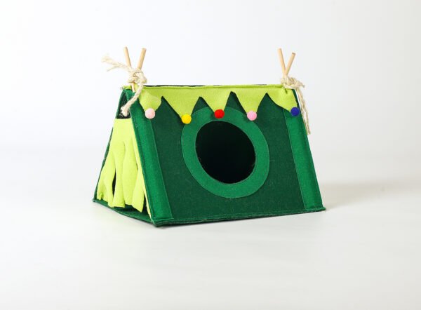 Small Pet Rabbit Nest Hamster Corner House Tent - Image 4