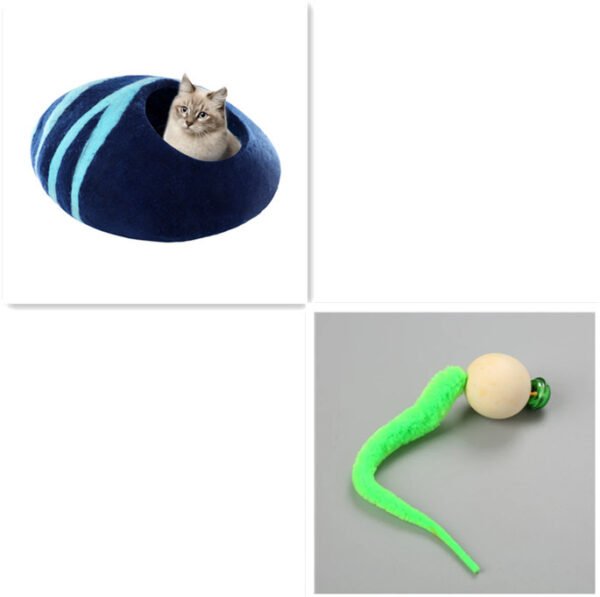 Washable handmade wool warm pet cat house - Image 7