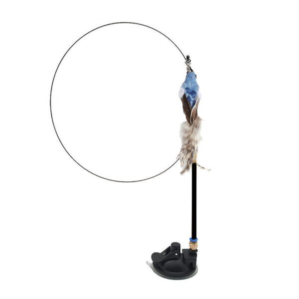 Steel Wire Feather Funny Cat Stick Long Rod - Image 7