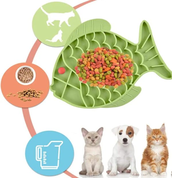 Silicone Lick Mat For Pet Dogs Slow Food Plate Rice Bowl For Small Medium Dog Anti Gulping Choking Feeder Puppy Treat Dispenser - Image 5
