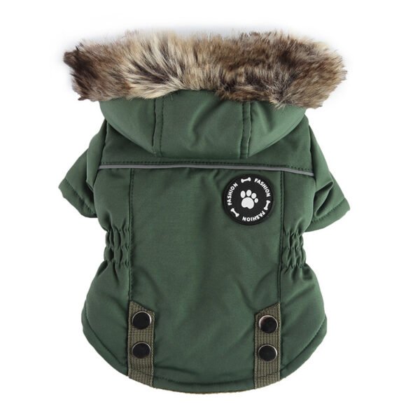 Pet Winter Cotton Dog Clothes Zipper Jacket Dog Supplies - Image 7