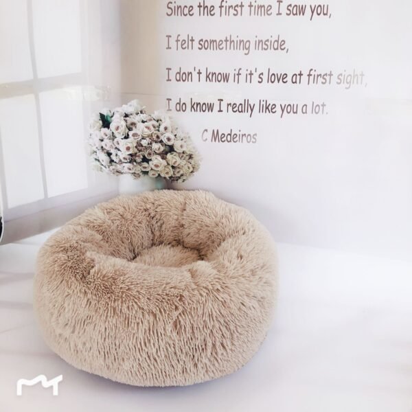 Small Dogs Round Plush Cat Litter Kennel Pet Nest Mat Puppy Beds - Image 4