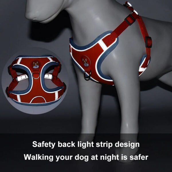 New Dog Leash And Harness Set Pet Dog Harness And Leash Set Adjustable Puppy Cat Harness Vest Reflective Walking No Pull Lead Leash For Small Dogs Chihuahua - Image 8