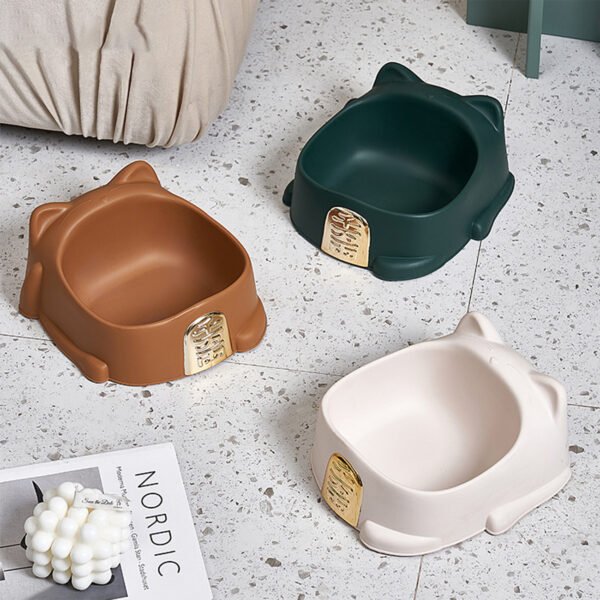Pet Food Bowl Anti-Choking Cat Feeder Bowl Cat Neck Protection Food Bowl Raised Pet Cat Dog Food Bowls, Pet Food Bowls With Anti Slip Rubbers, Anti-Vomiting Prevent Choking - Image 3
