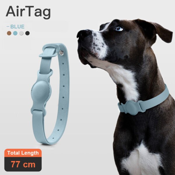 Anti-lost Device Cat And Dog Pet Collar Chain Leather Case - Image 2
