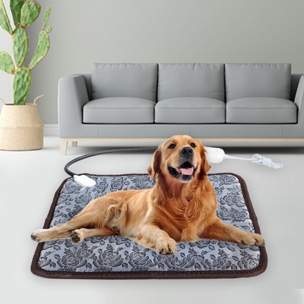 Pet Heating Pad For Dog Cat Heat Mat Indoor Electric Waterproof Dog Heated Pad With Chew Resistant Cord Winter Pet Blanket Warmer - Image 2