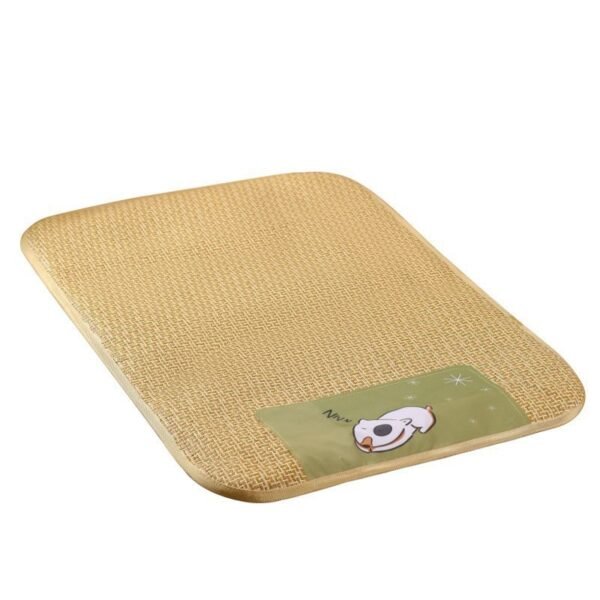Pet Mat Ice Cool Grass Mat Dog's Nest Tengzhu Cooling Summer Pet's Nest Cat Sleeping Mat Anti Scratch Dog Bed Anti Moisture Dogs Cats Supplies Summer Pet Products - Image 6