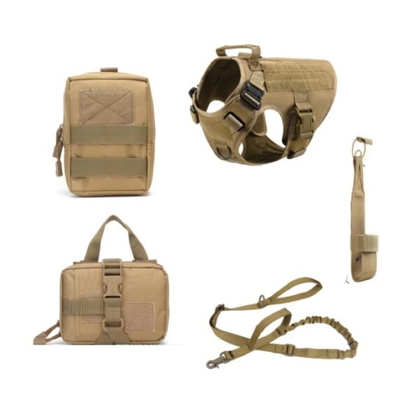 Tactical Dog Harness Pet German Shepherd K9 Training Vest Dog Harness And Leash Set For All Breeds Dogs - Image 10