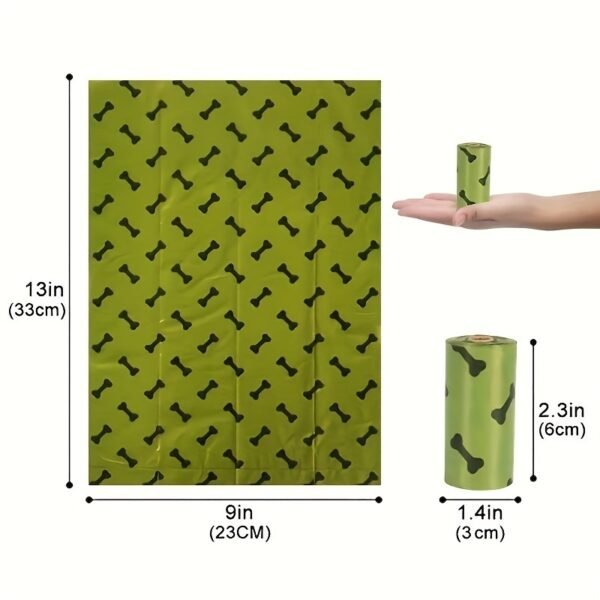 Environmentally Friendly Biodegradable Pet Litter Bags Dog Waste Bags With Dog Poop Bag Dispenser - Image 5