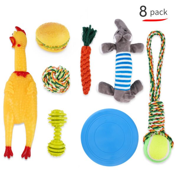 Toys Molar Teeth Resistant Bite Fighting Shiba Inu Interactive Pet Toy Set Dog Supplies - Image 8
