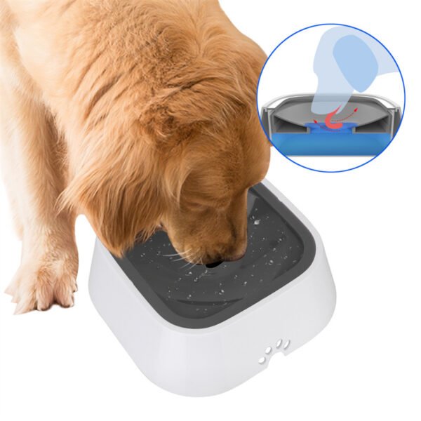 1.5L Cat Dog Water Bowl Carried Floating Bowl Anti-Overflow Slow Water Feeder Dispenser Pet Fountain ABS&PP Dog Supplies - Image 4