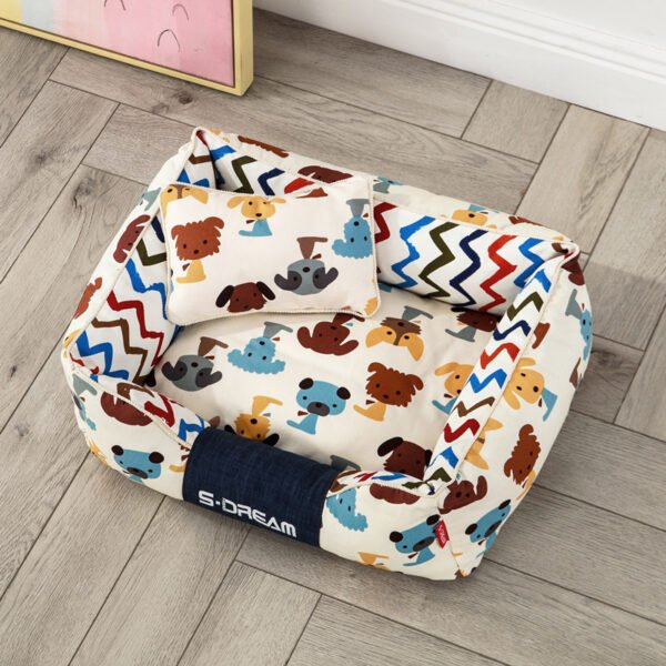 Dog Cat Bed Creativity Of Removable And Washable Large Dog Mat Pet House In Winter - Image 3