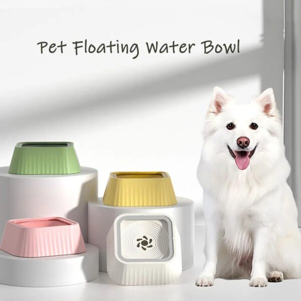 Pets Dog Cat Bowl Floating Bowl Water Drinker Not Wet Mouth Splash Water Portable Dog Bowl - Image 2