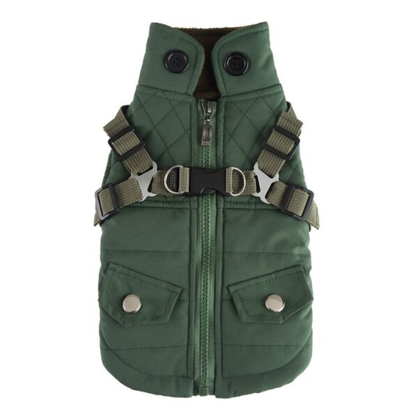 Pet Winter Cotton Dog Clothes Zipper Jacket Dog Supplies - Image 10