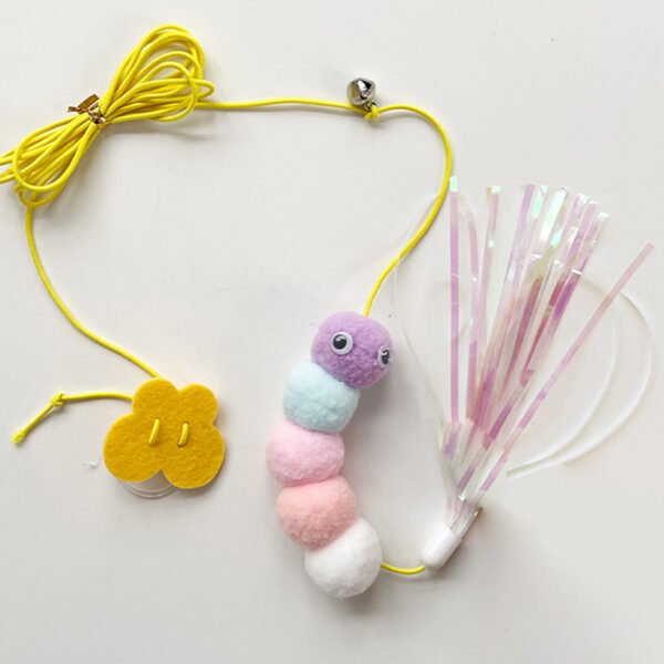 Cat Toys Simulated Caterpillar Funny Self-hey Interactive Toy Rope Grabbing Mouse Telescopic Hanging - Image 6
