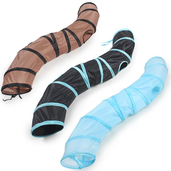 Pet Cat Bending S-shaped Collapsible Tunnel Toys - Image 2
