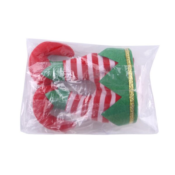 Pet Christmas Dress Up Dog Christmas Hat Pet Funny Striped Clown Hat - Image 5