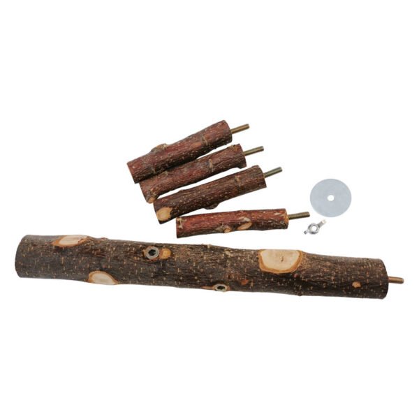 Parrot Bird Wood Stand Pole Toy - Image 2
